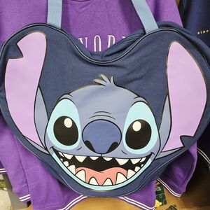 DisneyParks Lilo & Stitch~ Stitch Smile Face Big Tote Bag New 2025 NWT